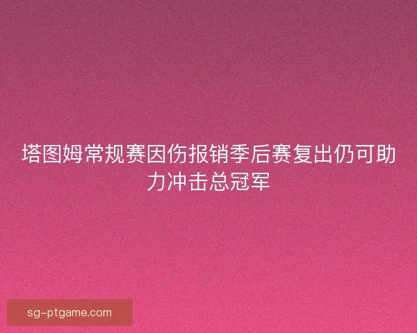 塔图姆常规赛因伤报销季后赛复出仍可助力冲击总冠军